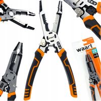 Szczypce uniwersalne wielofunkcyjne zaciskowe obcinaczki STAL CRV 225mm