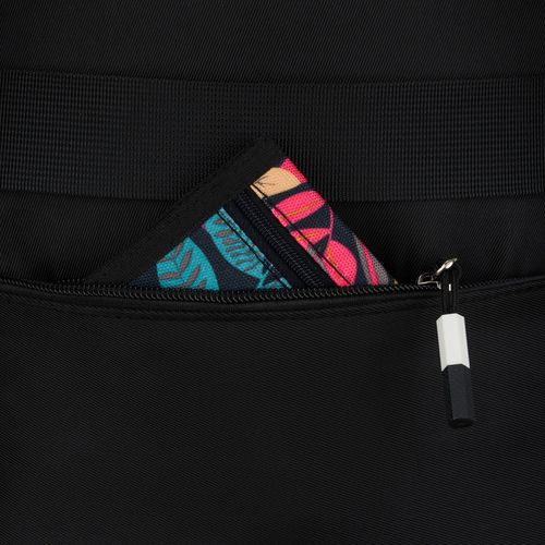 młodzieżowy plecak szkolny z poliestru w czarnym kolorze z przegrodą na Arena.pl