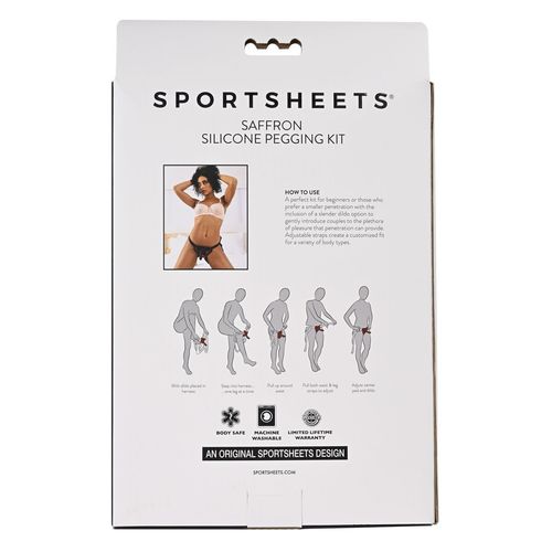 penis z uprzążą Sportsheets Saffron Monte Czerwony na Arena.pl
