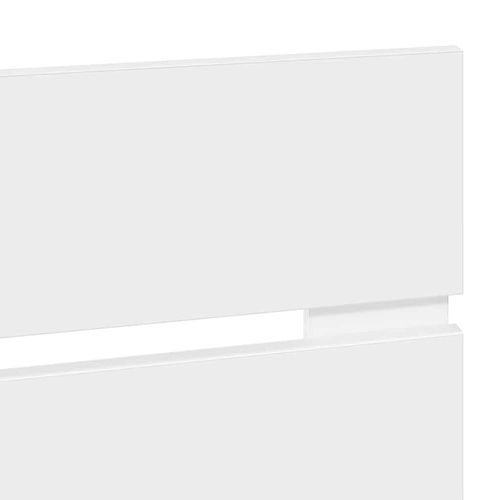 Zagłówek Z zagłówkiem Biały 200 cm Materiał drewnopochodny na Arena.pl