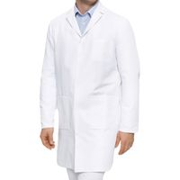 FARTUCH MEDYCZNY LABORATORYJNY MĘSKI BIAŁY KITEL PRODUKT POLSKI