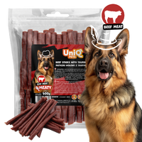 Pałeczki dla psa paluszki wołowe z tauryną 500g Uniq Pets