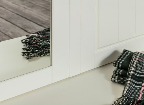 Lustro sosnowe białe 130x47 Belluno Elegante   PL027B na Arena.pl