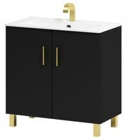 Szafka łazienkowa pod umywalkę Viki 80 czarna (W7)