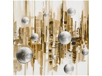 50X50CM MIASTO ZE SNU SEPII OBRAZ