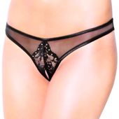 Czarne figi damskie SoftLine 2442 M/L
