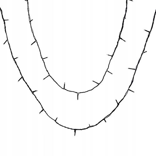 Lampki choinkowe LED 1000 Multi Kolor FLASH 70m IP44, zielony kabel na Arena.pl