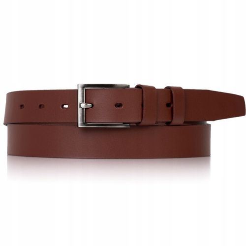 SEPHER Pasek skórzany klasyczny J. BRĄZOWY męski na Arena.pl