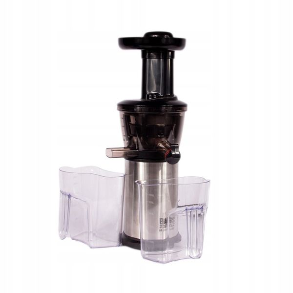 WYCISKARKA WOLNOOBROTOWA DO SOKÓW, sokowirówka wolnoobrotowa, srebrna zdjęcie 3