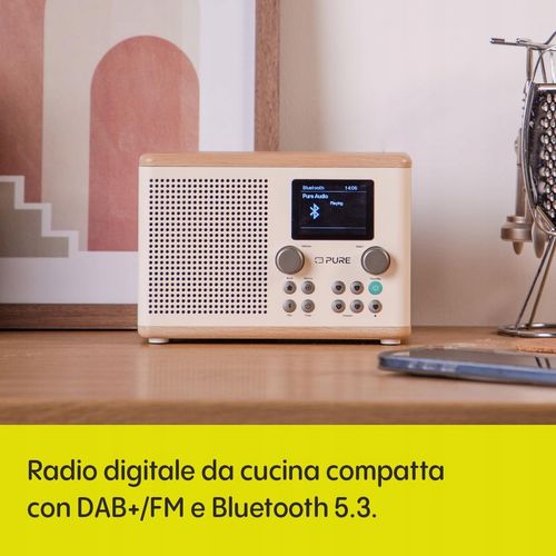 Radioodtwarzacz sieciowy DAB+, FM Pure Classic H4 Biały-dąb Bluetooth na Arena.pl