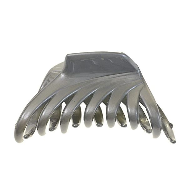 Francuska spinka - klamra szara 4 cm x 8 cm zdjęcie 1