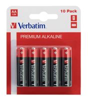 Verbatim ALKALINE BATTERY AA 10 PACK