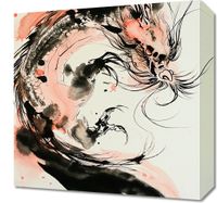 Obraz 40x40cm Smocza Furia