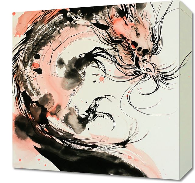 Obraz 40x40cm Smocza Furia zdjęcie 1