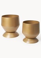 Doniczki Renya, zestaw 2 szt. złote - metal