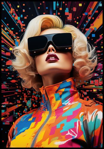 Plakat 68x98cm Retro Futuryzm na Arena.pl