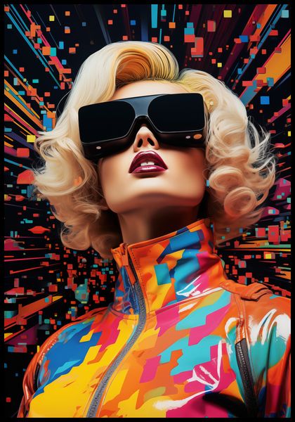 Plakat 68x98cm Retro Futuryzm zdjęcie 2