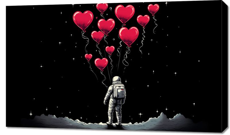 Obraz 100x60cm Astronauta Własnych Celi zdjęcie 1