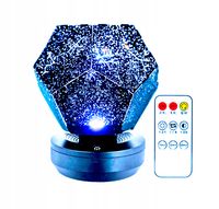 Projektor LED magiczna lampka nocna OBROTOWA+PILOT