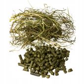 Trawokulki Siano Dla Koni Alpak Królików Kóz Owiec Granulowane Pellet 25 kg