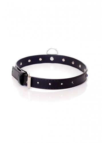 fetish b   series collar   2 cm navy blue crystal na Arena.pl
