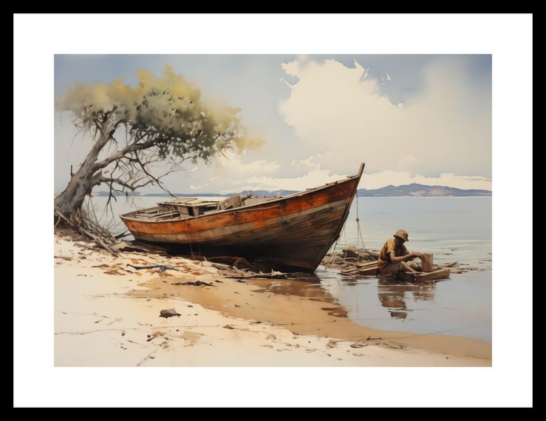 Plakat 35x25cm Spokój Przybrzeża zdjęcie 3
