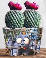 Doniczka do kwiatów/roślin - Grizzy i Lemingi