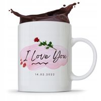 Kubek Prezent Na Walentynki I Love You Z Nadrukiem Ze Zdjęciem
