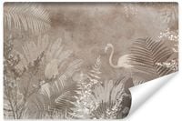 Fototapeta Egzotyczne LIŚCIE Beton Mur Abstrakcja 315cm x 210cm