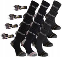 SKARPETY ROBOCZE WORK WYTRZYMAŁE MOCNE SKARPETKI BAWEŁNA 12-PAR MORAJ 39-42