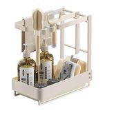 Organizer do Zlewozmywaka Uchwyt na Gąbki Tacka Ociekowa Stal Biały 24cm