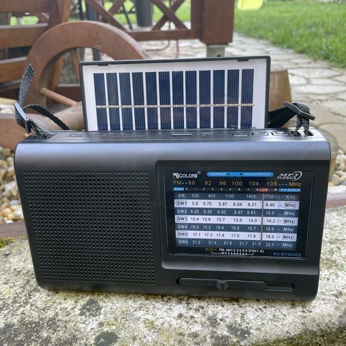 Radio przenośne bateryjne solarne Solar FM/AM/SW Bluetooth USB microSD na Arena.pl