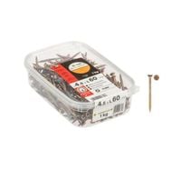 Wkręty 4,5 x 60mm opak. 1kg żółte stalowe fra