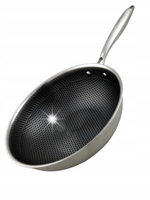 Patelnia WOK MASTERPAN z Powłoką „Plaster Miodu” 28 cm– PREMIUM JAKOŚĆ