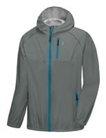 Kurtka Męska Wiatrówka Wodoodporna do Biegania Szara XXL Oddychająca