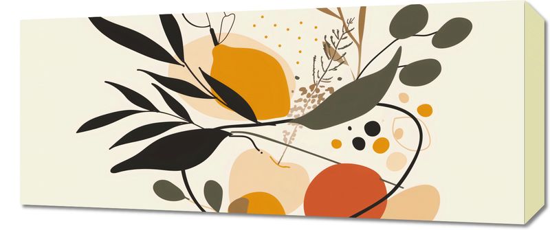 Obraz 70x30cm Botaniczny Wir zdjęcie 1