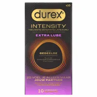 durex intensity extra lube 10 szt. - prezerwatywy z dodatkowym nawilżeniem