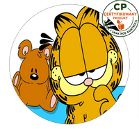 Opłatek na tort Garfield