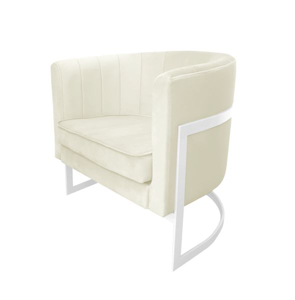 Fotel Glamour podstawa biała MG50 zdjęcie 2