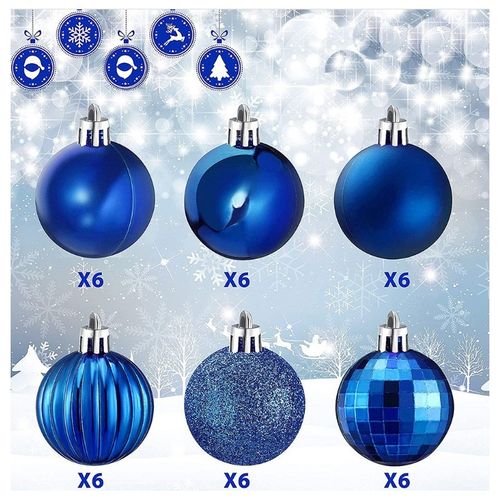 komplet bombek na choinkę 36szt w opakowaniu różowe złoto średnica 5,5cm na Arena.pl