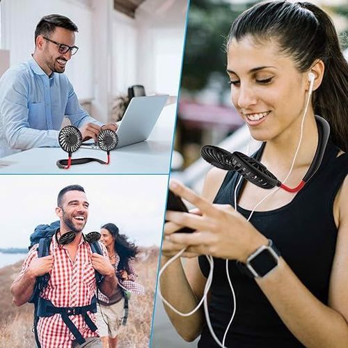 Przenośny mini wentylator USB, 3 prędkości, LED na Arena.pl