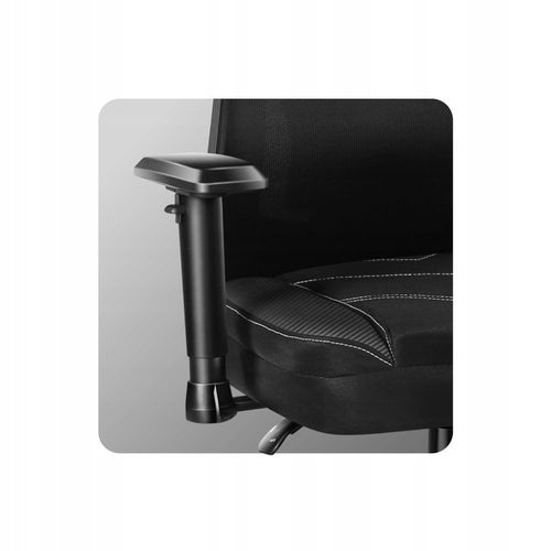 STYLOWY Fotel Gamingowy HUZARO Combat 6.2 Black z Oświetleniem RGB LED na Arena.pl