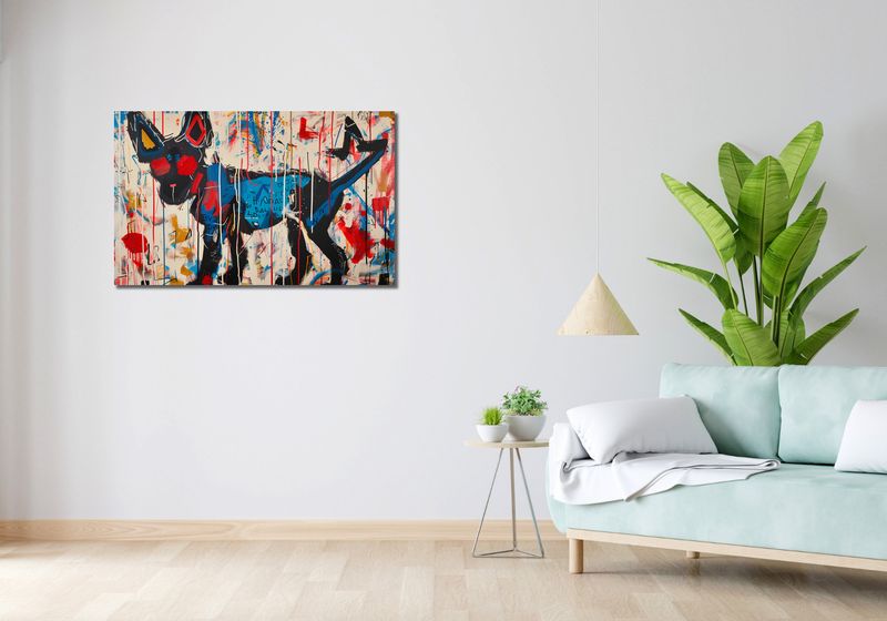 Obraz 100x60cm Miejski Pies zdjęcie 2