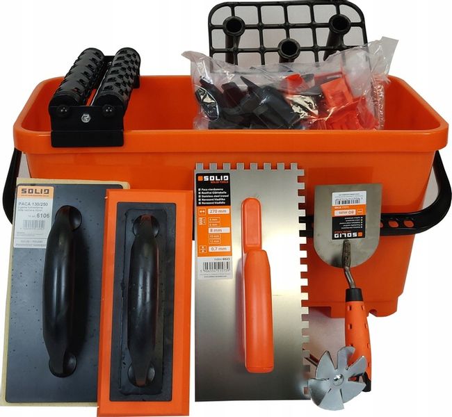 SOLID WIADRO GLAZURNICZE DO FUGOWANIA 20L ZESTAW L zdjęcie 1