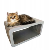 Drapak dla kota prostokąt XL | biały | 53x28x30 cm | Mruu&Pruu