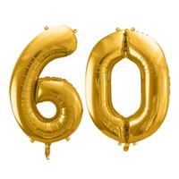 Balony foliowe liczba 60 złoty 86 cm