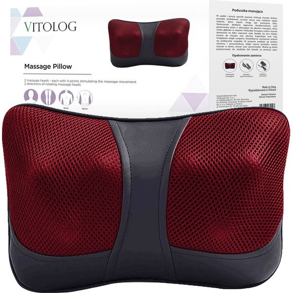 Poduszka masująca shiatsu masażer do pleców karku zdjęcie 1