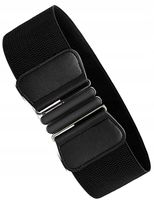 Pas Szeroki Czarny Damski Do Sukienki Elastyczny