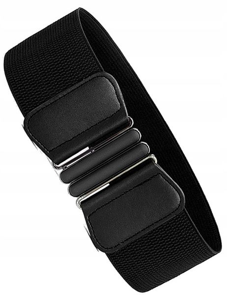 Pas Szeroki Czarny Damski Do Sukienki Elastyczny zdjęcie 1