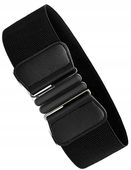 Pas Szeroki Czarny Damski Do Sukienki Elastyczny